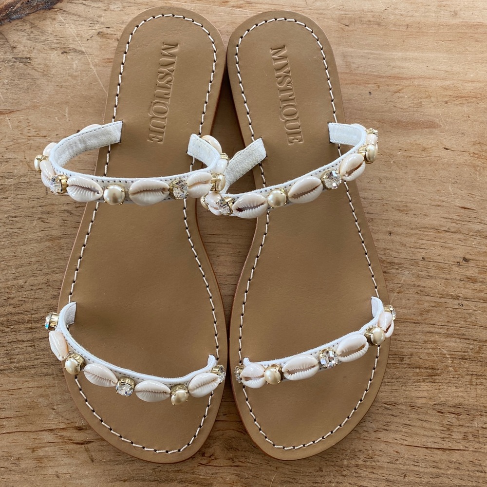 Mystique Shell and Crystal Sandal